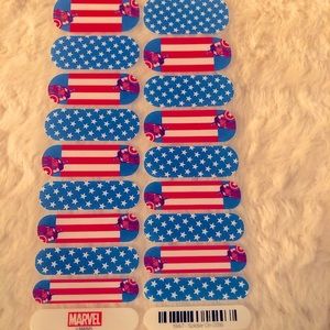 FULL SHEET-MarvelxJamberry: 'Soldier On' nail wrap
